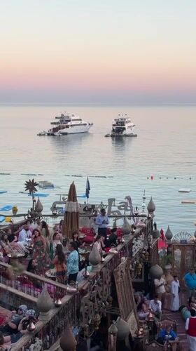 Evening social gathering at seaside venue in Sharm El Sheikh