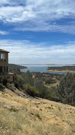 Folsom Lake views from El Dorado Hills on a summer afternoon