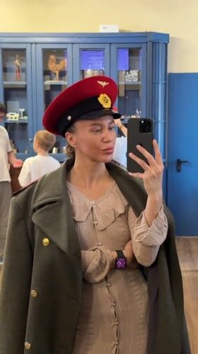 Early morning tourism activity captured at Yekaterinburg historical sites