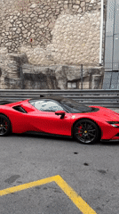 Luxury cars gather around Monaco Circuit and harbor area