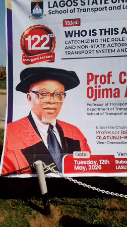 LASU campus scenes show upcoming inaugural lecture promotion