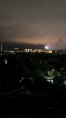 Fireworks display illuminates Blagoveshchensk skyline, witnesses capture colorful show