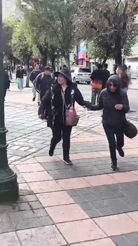 Evening street scenes documented across La Paz Bolivia