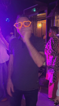 Heart-shaped glasses trend spotted at Saint-Étienne area party