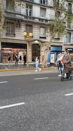 Street scenes documented in Buenos Aires evening hours
