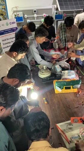 Electrical workshop training session held in Bela, Pakistan