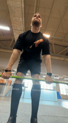Early morning workout session captured at Chaikovsky gym