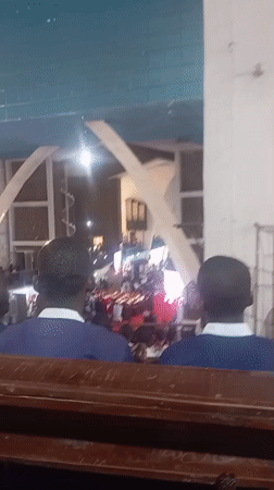 Church service and gathering documented at Onitsha basilica