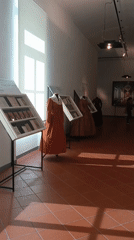 Afternoon life documented in Viadana during art exhibition day