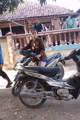 Everyday street life in a Cirebon residential neighborhood