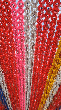 Routine maintenance work performed on King Sejong statue in Seoul