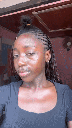 Hair styling session documented in Abuja home