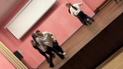 Late-night theatrical dance performance captured in Petropavlovsk-Kamchatsky