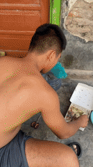 Early morning domestic life documented in Madiun, Indonesia