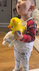 Child with yellow object observed indoors in Odintsovo