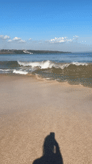 Peaceful beach scene documented at Kuta, Indonesia