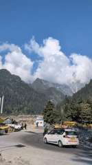 Mountain scenes documented in Solang, India tourist area