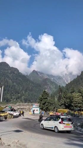 Mountain scenes documented in Solang, India tourist area