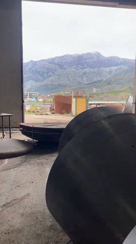 Industrial facility with metal equipment observed in Montenegro