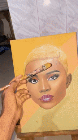 Evening commerce and art scenes documented in Ado, Nigeria