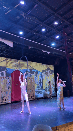 Circus-style variety show with acrobats and dancers in Manavgat