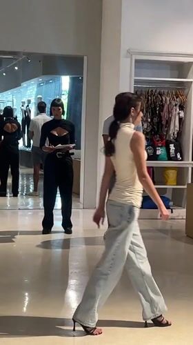 Fashion event preparation captured at Kuta boutique