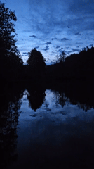Twilight lake scene captured in St. Gallen, Switzerland