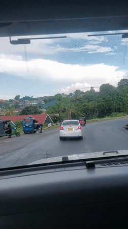 Routine traffic observed on Dar es Salaam street