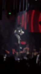 Pole dancer performs inverted routine in Milan nightclub