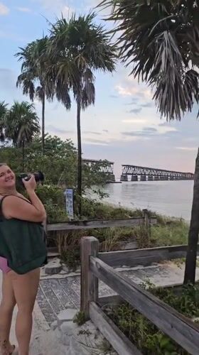 Sunset photography session captured at Big Pine Key bridge