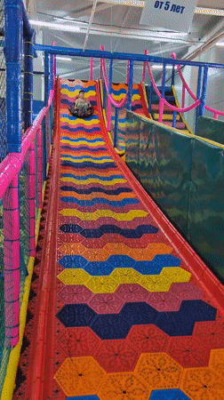Inside a vibrant kids' entertainment center in Kokshetau