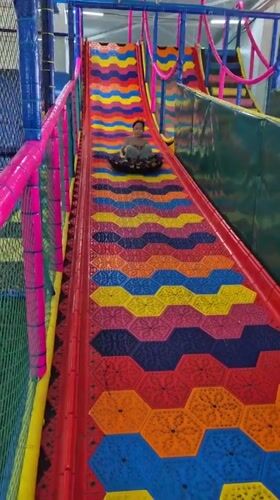 Inside a vibrant kids' entertainment center in Kokshetau