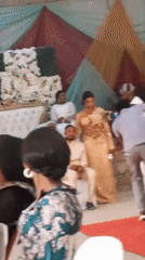 Wedding reception celebrated in Sabon Tasha, Nigeria with formal ceremony