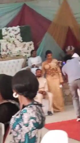 Wedding reception celebrated in Sabon Tasha, Nigeria with formal ceremony