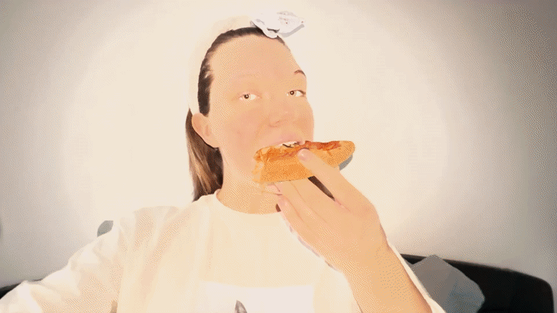 Worker shares exhaustion and pizza break after non-stop week