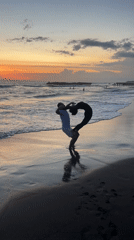Typical morning beach activities observed at North Kuta resort area