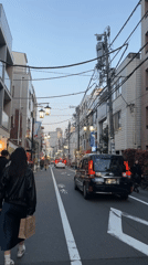 Evening street scene captured in Shibuya district