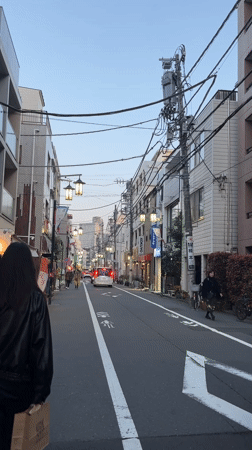 Evening street scene captured in Shibuya district