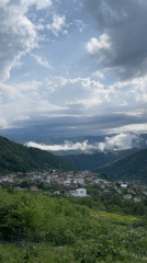 Cloudy morning skies documented across Sochi region mountain villages