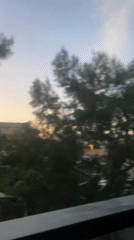 Sunset views captured from Ra'anana residential balcony