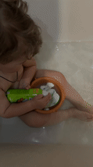 Family moments captured during bath time in Klin