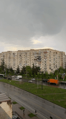 Rainy afternoon documented across Tbilisi neighborhoods during May storm