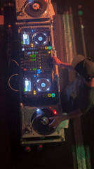 DJ performs late-night set in Barcelona