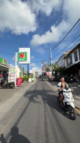 Day and night street scenes captured in Dalung, Bali
