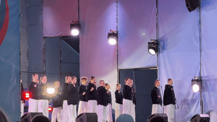 Traditional folk performance celebrates in Izhevsk with children's choirs