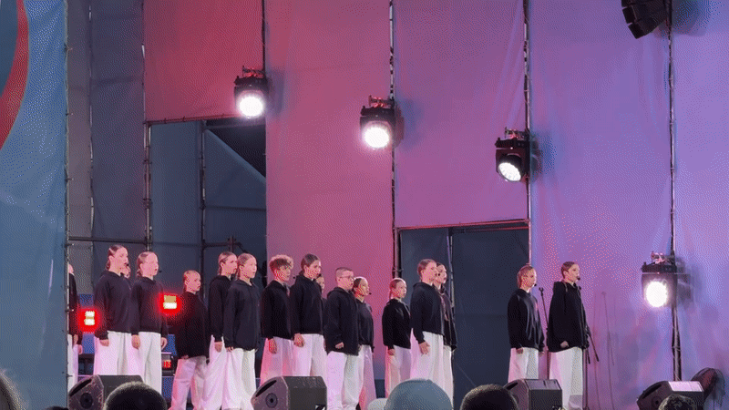 Traditional folk performance celebrates in Izhevsk with children's choirs