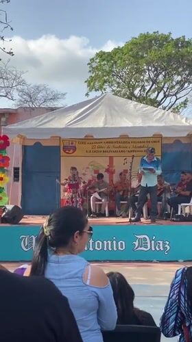 Community celebration with youth performance in Juan Griego, Venezuela