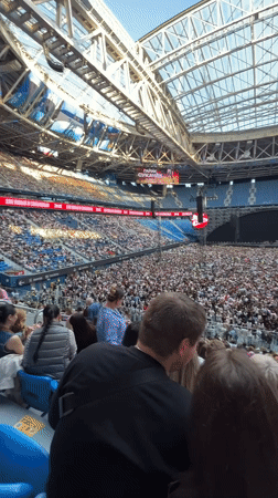 Packed concert at Gazprom Arena, Saint Petersburg