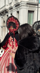 Venice Carnival celebrations draw costumed revelers to historic canals