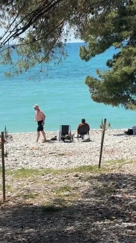 Beach day activities documented along Montenegro coastline
